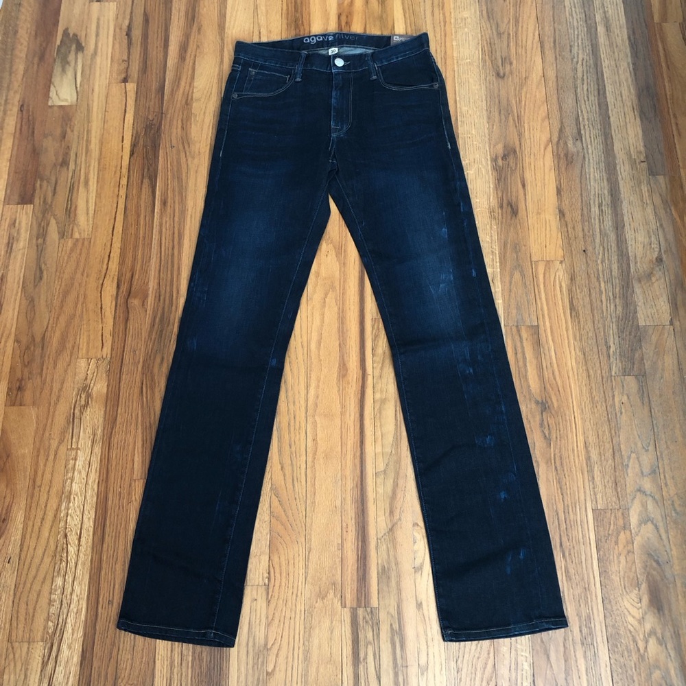 Unworn men’s 30 Agave classic straight leg jeans slim straight blue wash
